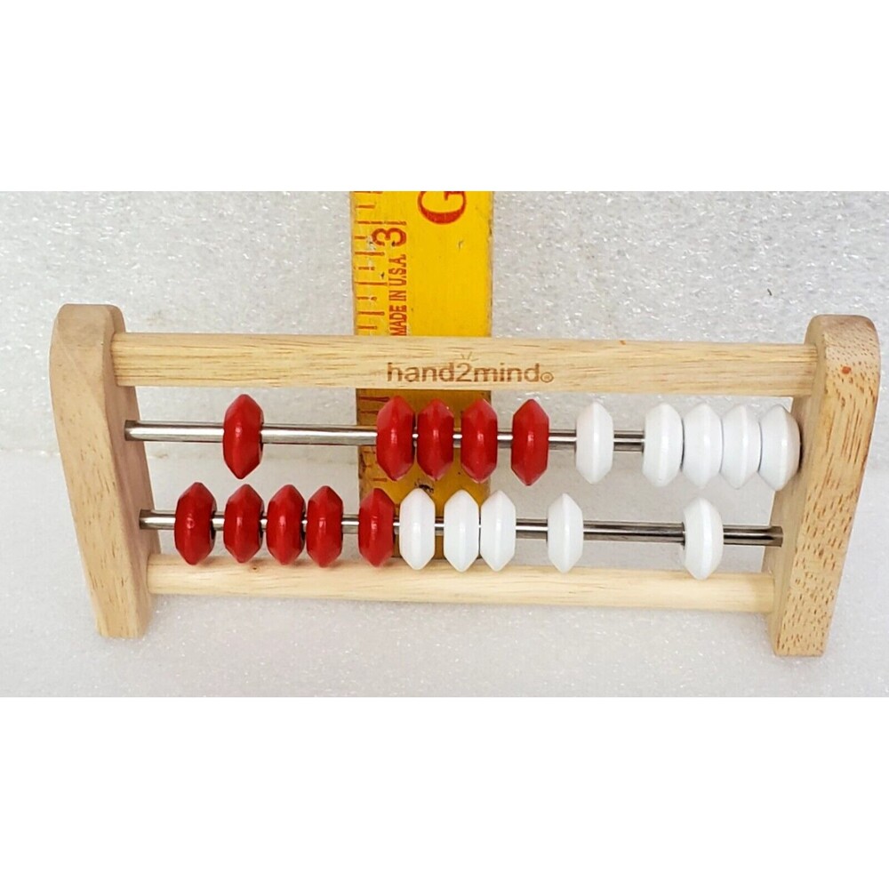 hand2mind Mini Rekenrek 20-Bead Math Counting Frame Tool for Early Learning - Picture 9 of 10